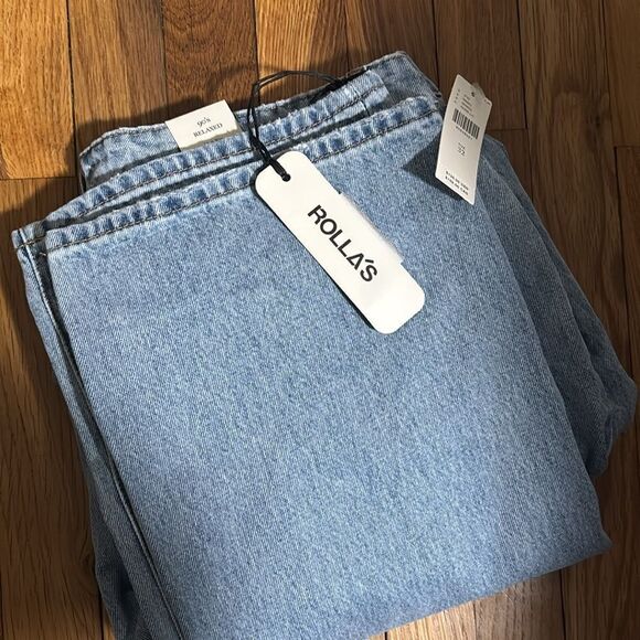NWT Rolla's 90s Relaxed High-Rise Straight-Leg Jeans - Picture 5 of 8
